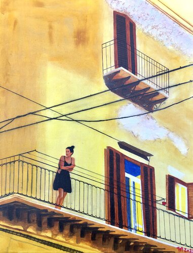 VIA AMEDEO by Françoise Augustine, 油畫 for Sale on Singulart