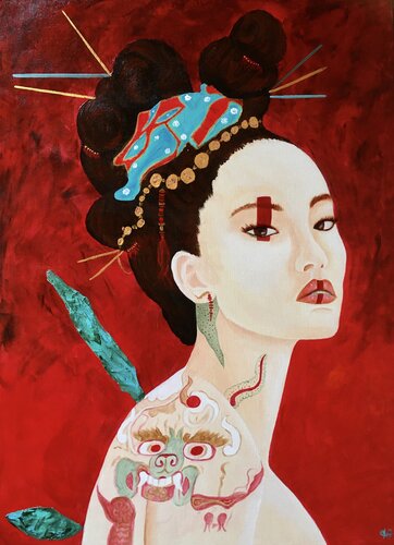 ALANIS VENDU van Françoise Augustine, Schilderij te koop op Singulart