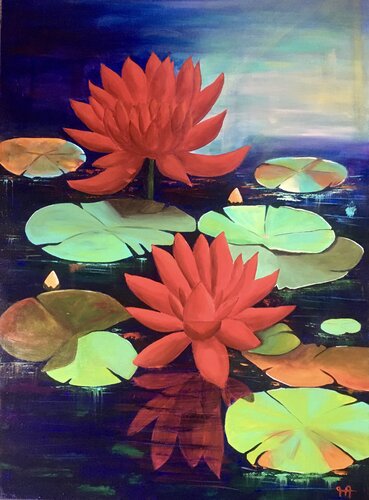 LOTUS di Françoise Augustine, Pittura in vendita su Singulart