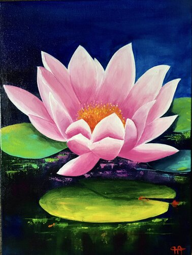 LYS D ETANG di Françoise Augustine, Pittura in vendita su Singulart