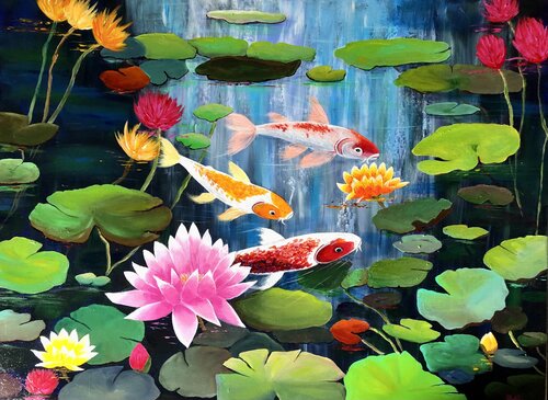 JARDI D HIVER van Françoise Augustine, Schilderij te koop op Singulart