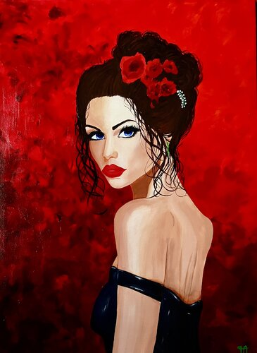 ROUGE DÉSIR van Françoise Augustine, Schilderij te koop op Singulart