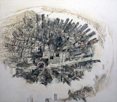 Manhattan X4, New York di Fernando Arribillaga Martínez, Pittura in vendita su Singulart