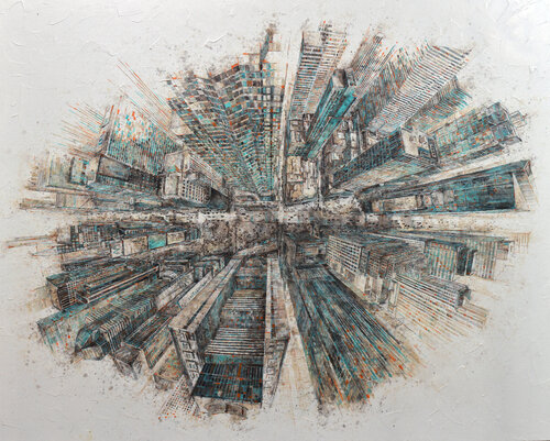 TimeSquare X4 di Fernando Arribillaga Martínez, Pittura in vendita su Singulart
