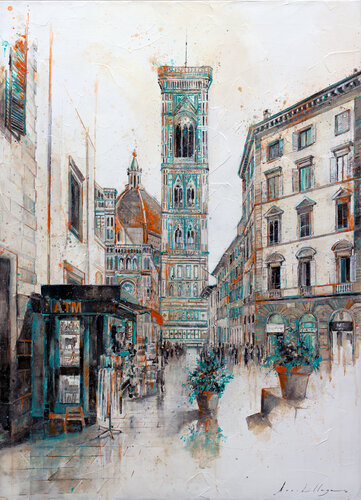 Paseando por Florencia, Catedral di Fernando Arribillaga Martínez, Pittura in vendita su Singulart