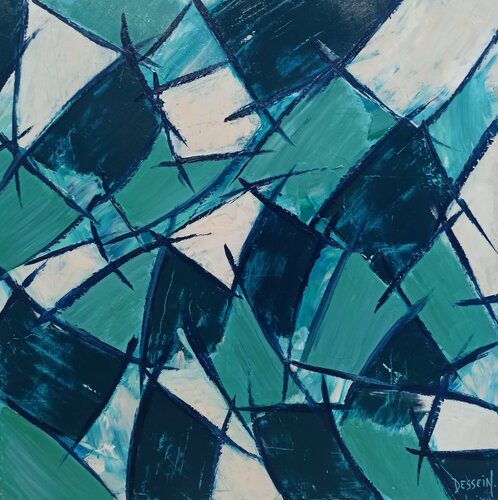 Abstraction 4 by Delphine Dessein, Painting for Sale on Singulart