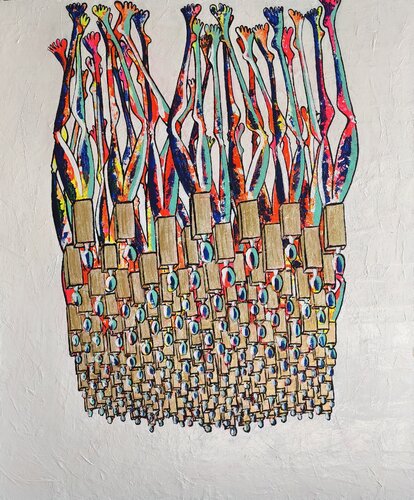 Migration... by Delphine Dessein, Painting for Sale on Singulart