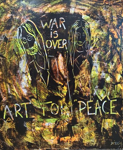 Art for peace von Delphine Dessein, Malerei kaufen auf Singulart