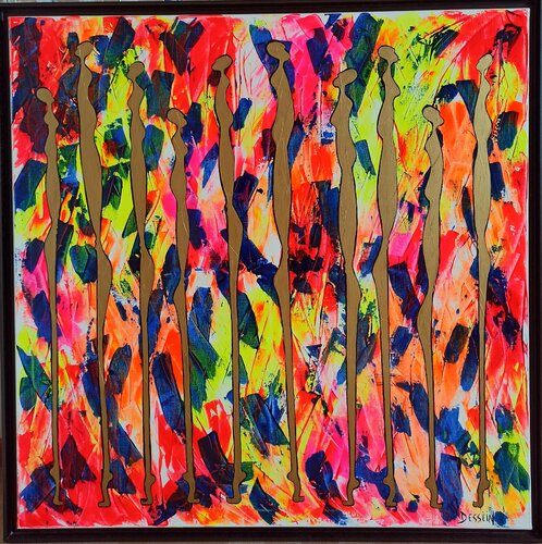 Nématoïdes 15 von Delphine Dessein, Malerei kaufen auf Singulart