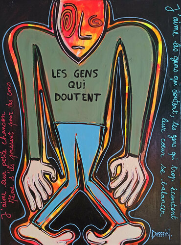 Les gens qui doutent... by Delphine Dessein, 회화 for Sale on Singulart