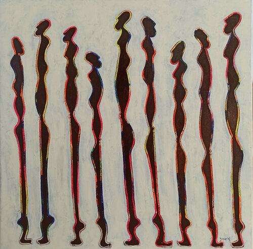 Nématoïdes (26) van Delphine Dessein, Schilderij te koop op Singulart