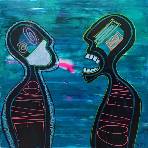 Confinés von Delphine Dessein, Malerei kaufen auf Singulart