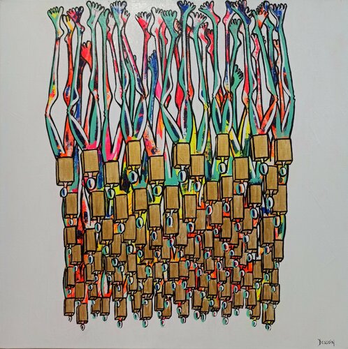 Migration 2 von Delphine Dessein, Malerei kaufen auf Singulart