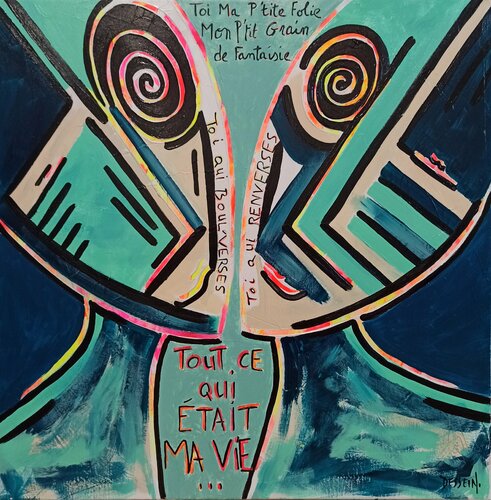 Petite folie d'Inadaptés by Delphine Dessein, Painting for Sale on Singulart