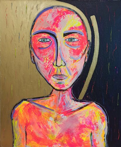 Autoportrait von Delphine Dessein, Malerei kaufen auf Singulart