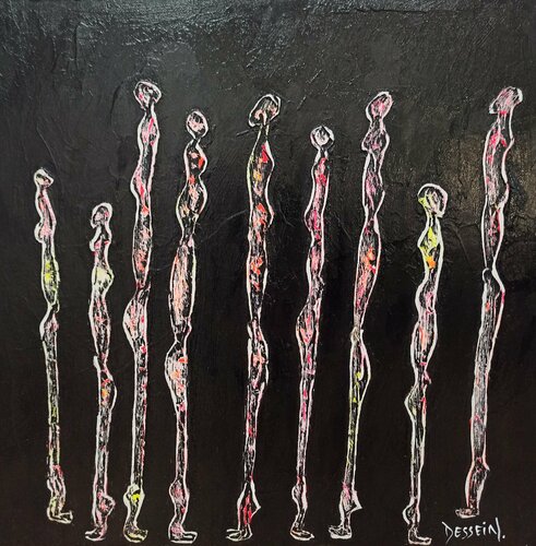 Nématoïdes 28 von Delphine Dessein, Malerei kaufen auf Singulart