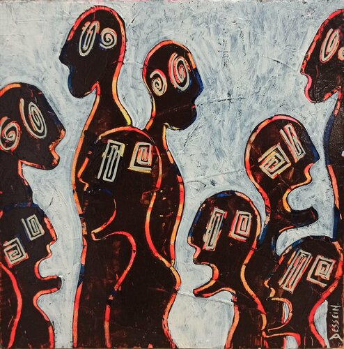 Foule de Nématoïdes 3 von Delphine Dessein, Malerei kaufen auf Singulart
