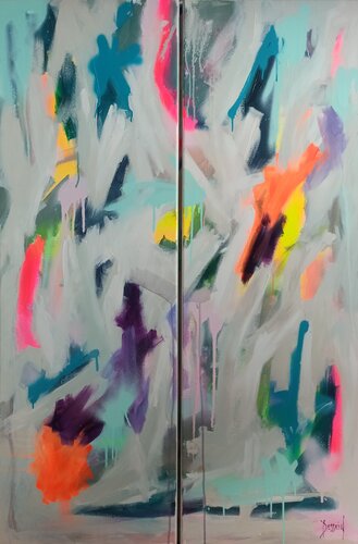 For intérieur 9 di Delphine Dessein, Pittura in vendita su Singulart
