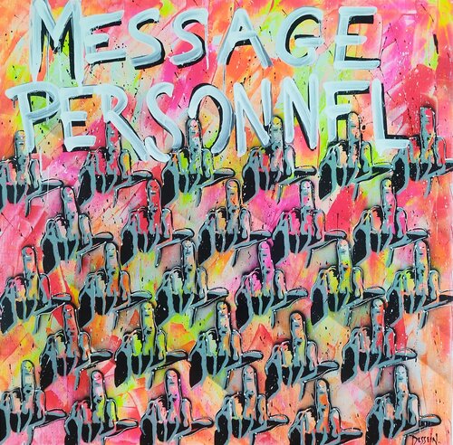 Message Personnel by Delphine Dessein, Painting for Sale on Singulart
