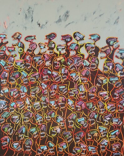 Nématoïdes des plaines 26 von Delphine Dessein, Malerei kaufen auf Singulart