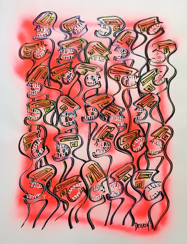 Nématoïdes des plaines 29 di Delphine Dessein, Pittura in vendita su Singulart