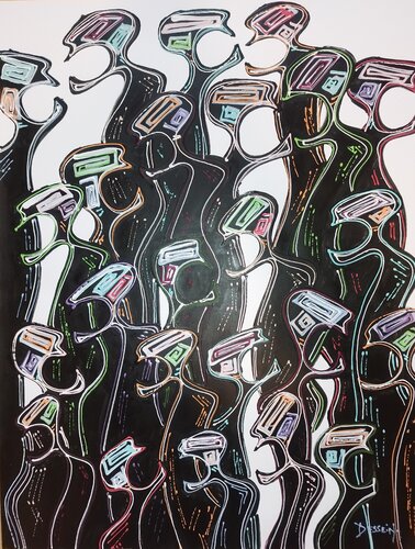 Nématoïdes des plaines 35 van Delphine Dessein, Tekening te koop op Singulart