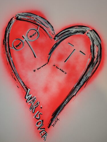 John and Yoko di Delphine Dessein, Pittura in vendita su Singulart