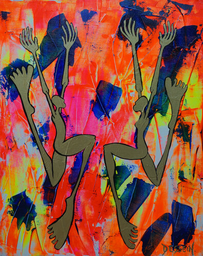 Allegresse 3 von Delphine Dessein, Malerei kaufen auf Singulart