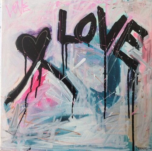 Love von Delphine Dessein, Malerei kaufen auf Singulart