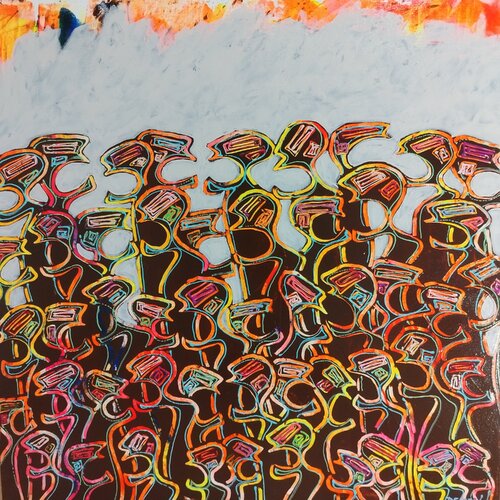 Nématoïdes des plaines 40 von Delphine Dessein, Malerei kaufen auf Singulart