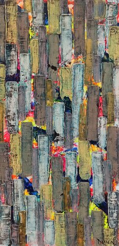 Pluie de Liberté 14 van Delphine Dessein, Schilderij te koop op Singulart