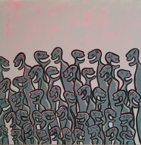 Nématoïdes des Cieux von Delphine Dessein, Malerei kaufen auf Singulart