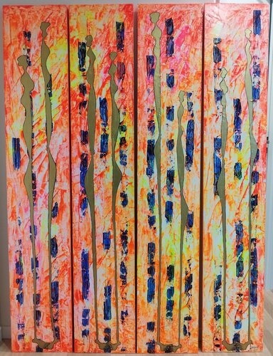 Nématoïdes 10 van Delphine Dessein, Schilderij te koop op Singulart