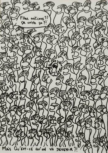 Mais qu'est ce qu'on va devenir !? by Delphine Dessein, Drawing for Sale on Singulart