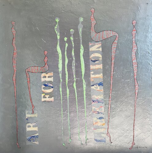 Nématoïdes 'Art for Liberation' de Delphine Dessein, Pintura a la venta en Singulart