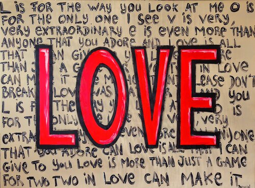 Love by Delphine Dessein, Painting for Sale on Singulart