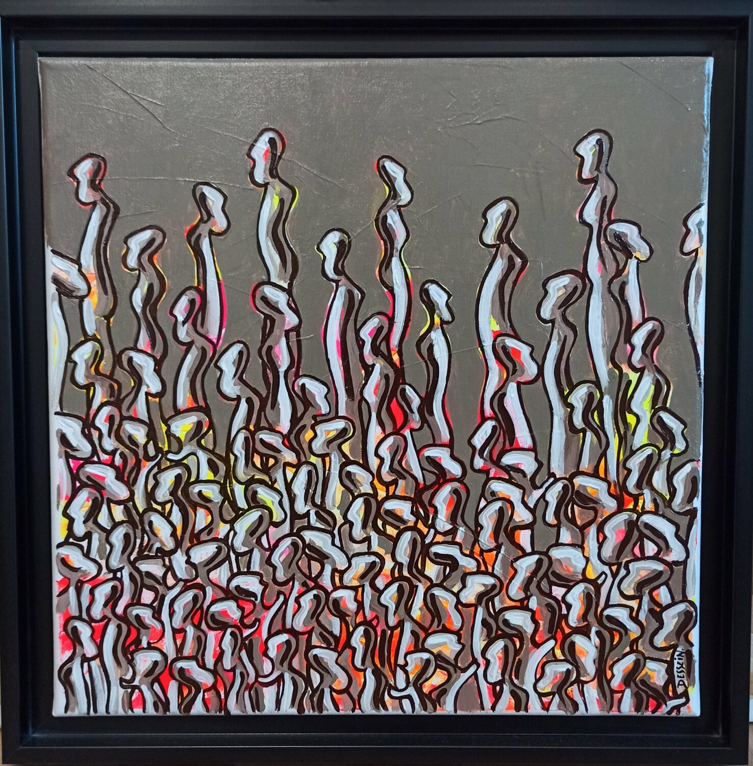Foule de nématoïdes (8) Delphine Dessein Originalgemälde zu verkaufen