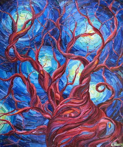 Speaking with the stars di Genia Sheyn, Pittura in vendita su Singulart