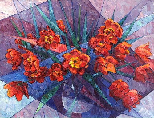 Geometry of spring van Genia Sheyn, Schilderij te koop op Singulart