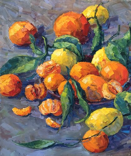 Fresh orange juice van Genia Sheyn, Schilderij te koop op Singulart