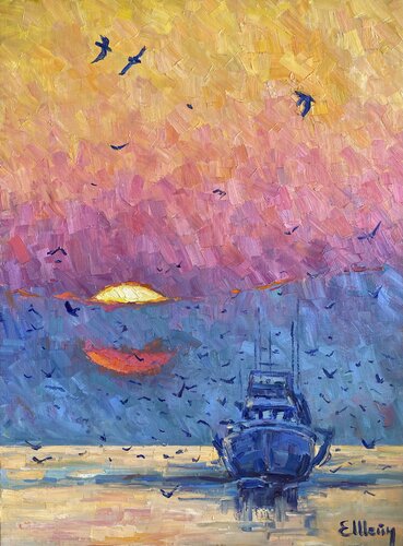 Early bird von Genia Sheyn, Malerei kaufen auf Singulart