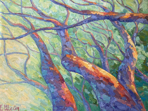 Reaching for the Light di Genia Sheyn, Pittura in vendita su Singulart