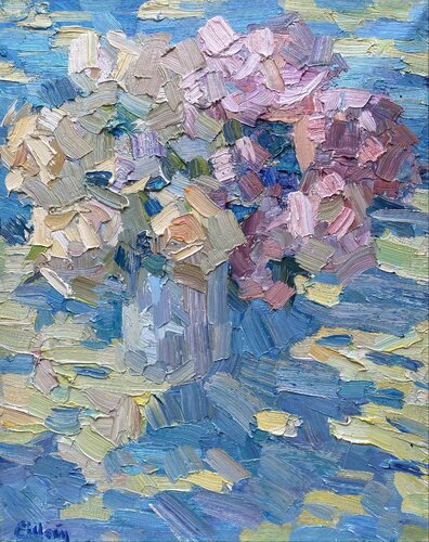 Roses on the grass van Genia Sheyn, Schilderij te koop op Singulart