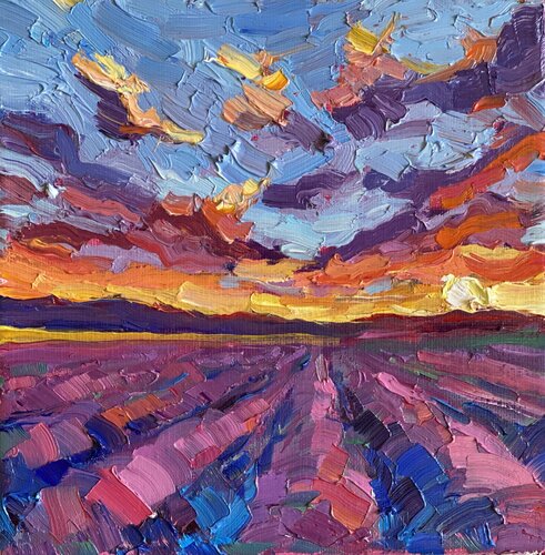 Hot evening in Provence van Genia Sheyn, Schilderij te koop op Singulart
