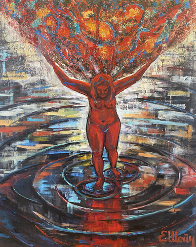 The sweet burden by Genia Sheyn, Painting for Sale on Singulart