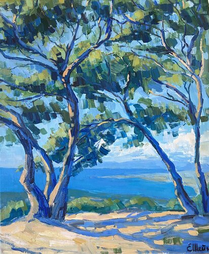 View on Nice from the plateau St Michel van Genia Sheyn, Schilderij te koop op Singulart