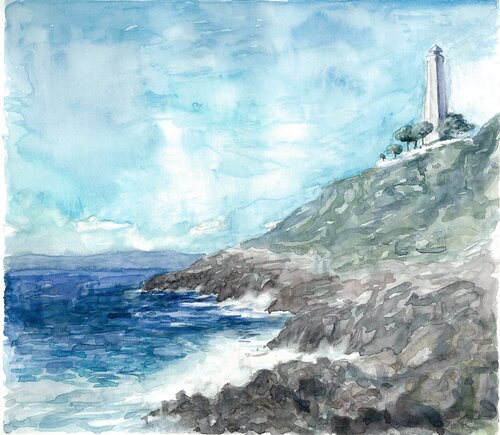 The lighthouse of the Cap Ferrat Genia Sheyn