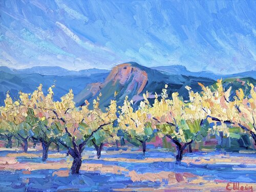 Cherry garden. Autumn van Genia Sheyn, Schilderij te koop op Singulart