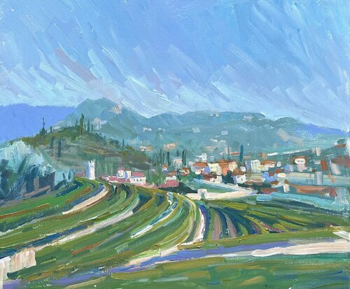 Beautiful Valpolicella valey van Genia Sheyn, Schilderij te koop op Singulart