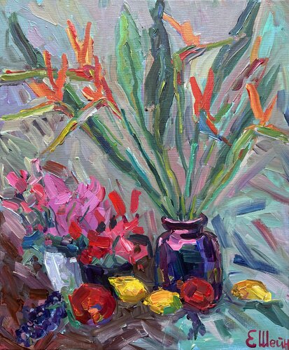 Birds of Paradise von Genia Sheyn, Malerei kaufen auf Singulart